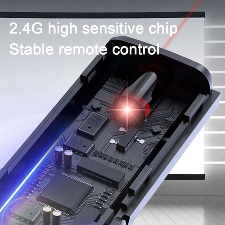 B2 2.4GHz Dual-Mode Conference PPT Wireless Page Turning Pen Multimedia Infrared Laser Pointer(Bl...