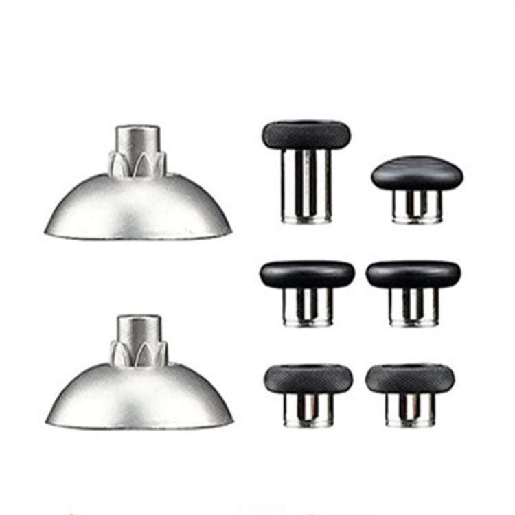 For PS4 Joystick 8pcs /Set Gamepad Metal Buttons Mushroom Head Magnetic Base Cross Keys Accessory...