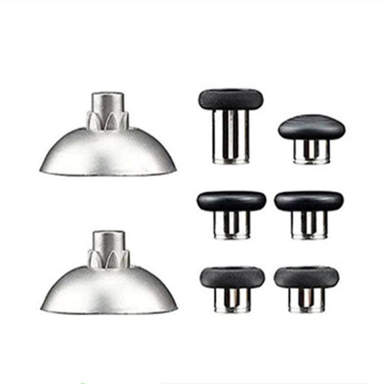 For PS5 Joystick 8pcs /Set Gamepad Metal Buttons Mushroom Head Magnetic Base Cross Keys Accessory...
