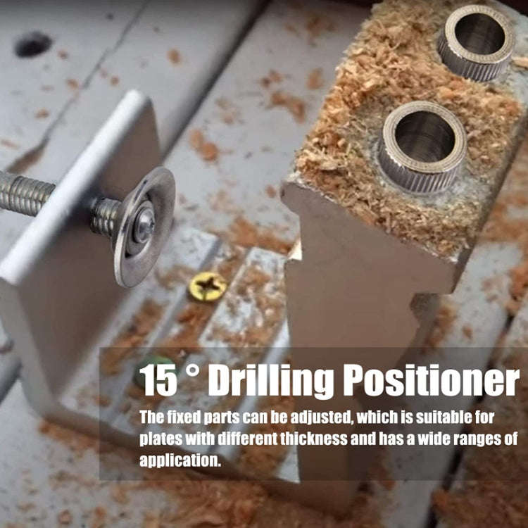 Carpentry Splicing Installation Oblique Hole Opening Locator(Silver)