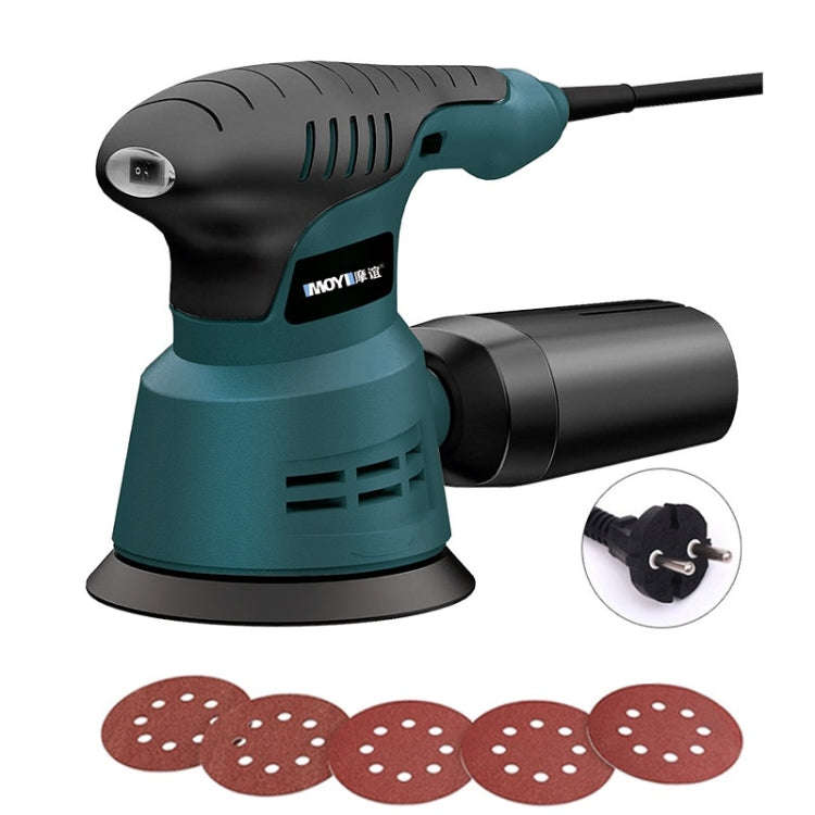 5pcs /Set EU Plug MOYI Small Polishing Sandpaper Machine Woodworking Electric Disc Sander