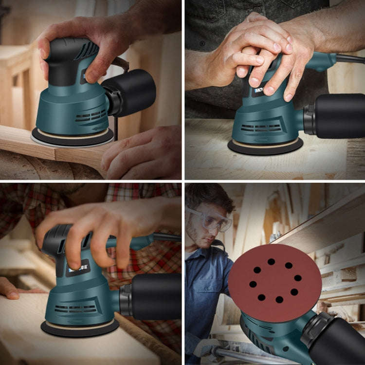 8pcs /Set AU Plug MOYI Small Polishing Sandpaper Machine Woodworking Electric Disc Sander