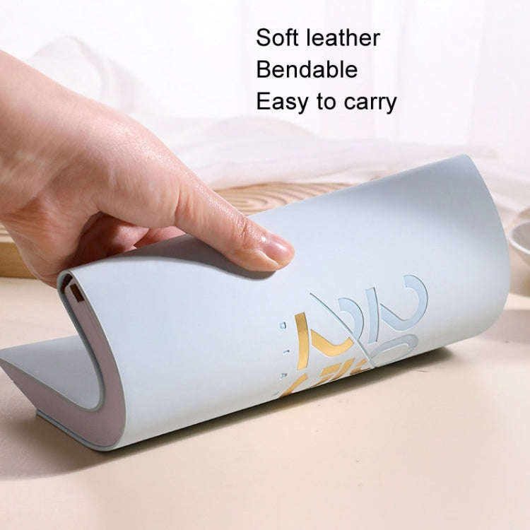 2025 Calendar A5 Planner Soft Leather Daily Planner Notebook, Color: Cyan English