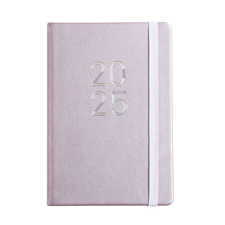 2025 A5 Planner Notebook with Calendar Leather English Schedule 312 Inner Pages  With Month Index...