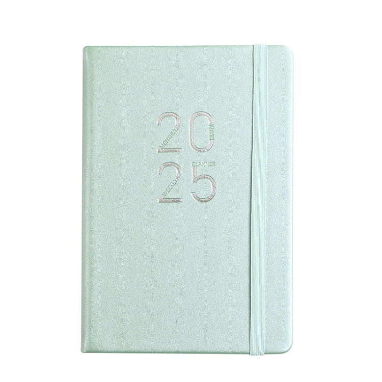 2025 A5 Planner Notebook with Calendar Leather English Schedule 312 Inner Pages  With Month Index...