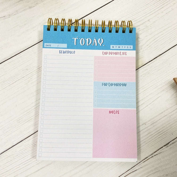 Diary Notepad Note Planning Student Memo, Style: English Notepad