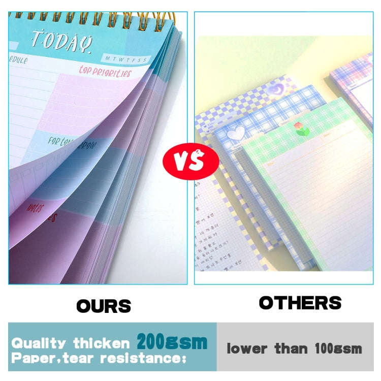 Diary Notepad Note Planning Student Memo, Style: English Notepad