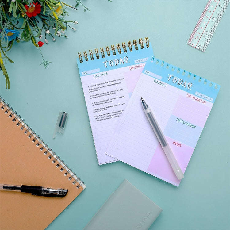 Diary Notepad Note Planning Student Memo, Style: English Notepad