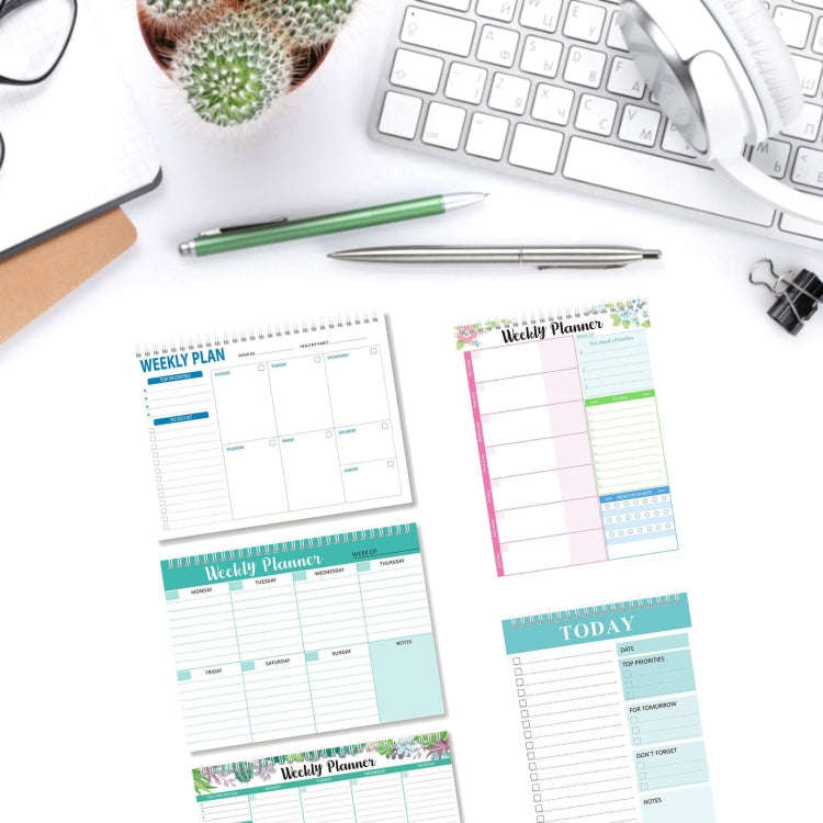 Diary Notepad Note Planning Student Memo, Style: Weekly Plan Type C