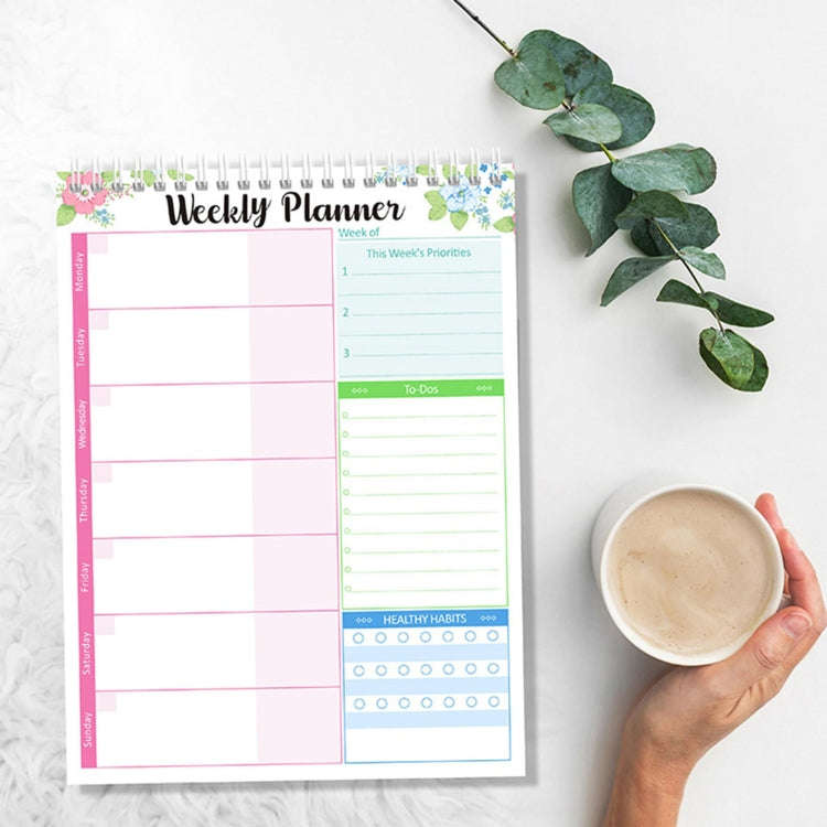 Diary Notepad Note Planning Student Memo, Style: Weekly Plan Type C