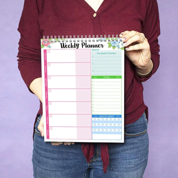 Diary Notepad Note Planning Student Memo, Style: Weekly Plan Type C
