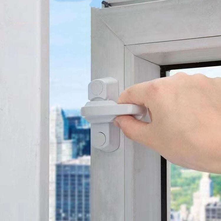 2pcs T-type Window Lock Plastic Steel Hasp Security Anti-theft Door Lock