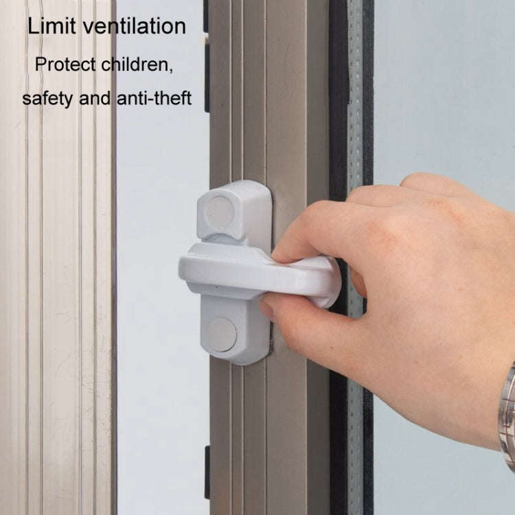 2pcs T-type Window Lock Plastic Steel Hasp Security Anti-theft Door Lock