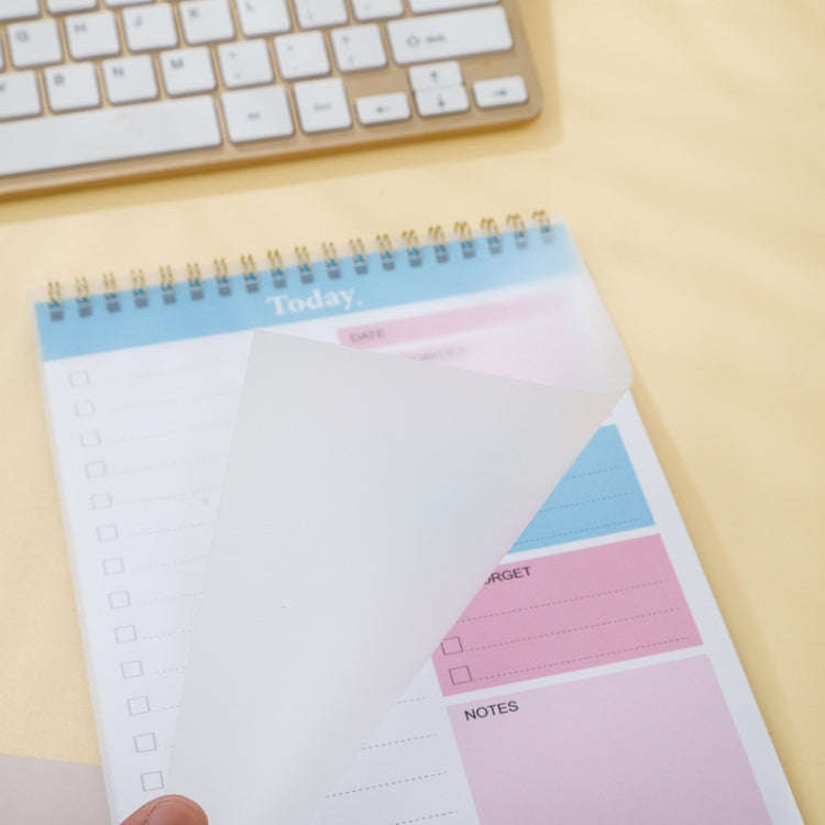 25 x 16.5cm Daily Planner Covered Notebook With Dividers Student Study Schedule Coil Notebook