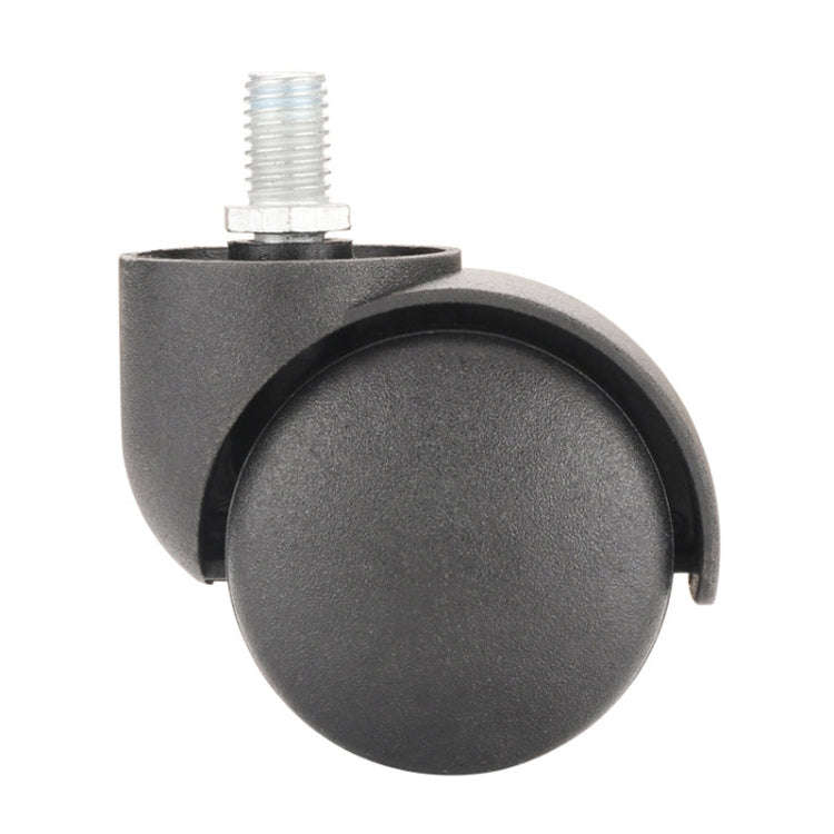 M10 Screw Quiet Swivel Chair Universal Wheels Office Chair Roller Casters(Black)