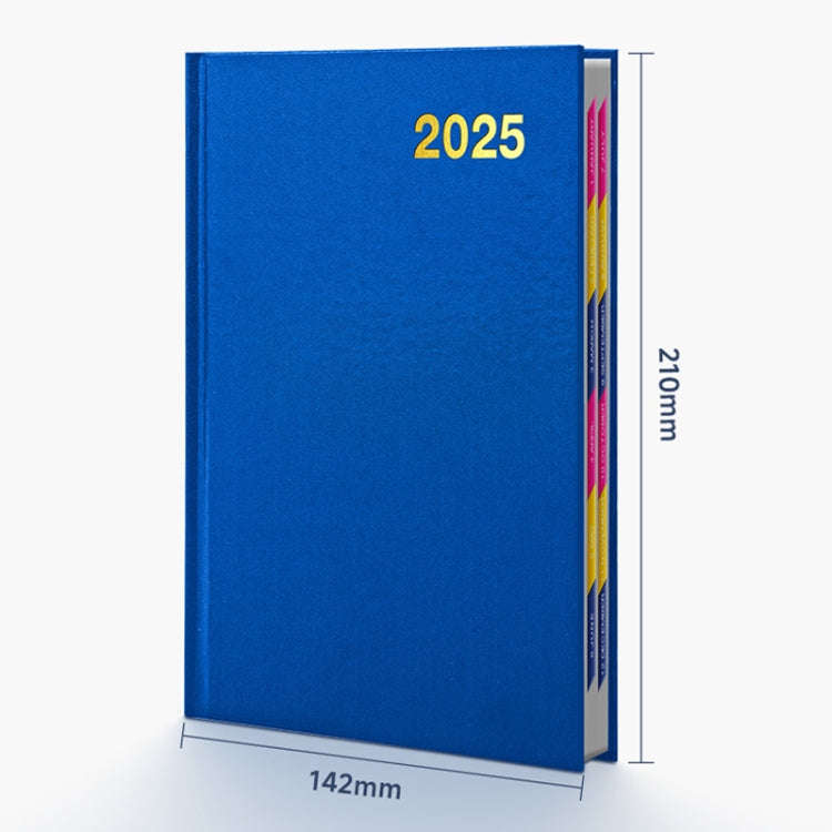 2025 A5 Agenda Book Planner Notebook 304 Pages Daily Office Diary(Black)
