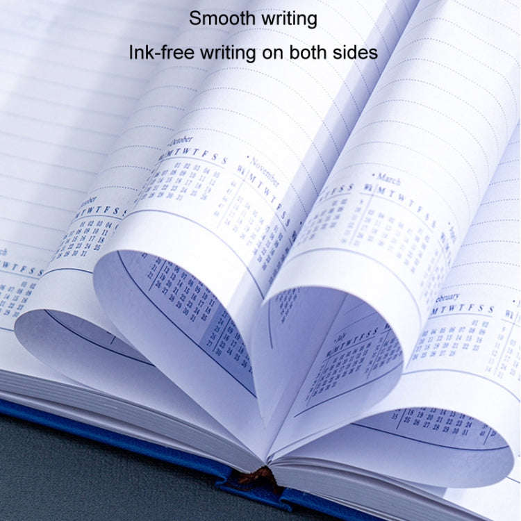 2025 A5 Agenda Book Planner Notebook 304 Pages Daily Office Diary(Black)