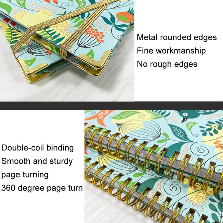 2025 English Notebook A5 Coil Notepad 365 Day Work Schedule Diary, Style: A05