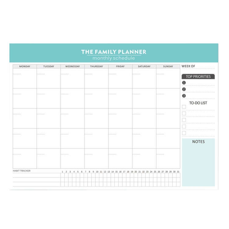 Tear-Off English Notebook Time Management Handbook Student Weekly Planner(ZJ002)