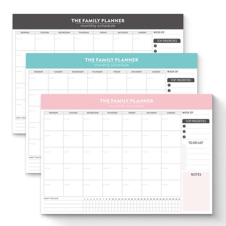 Tear-Off English Notebook Time Management Handbook Student Weekly Planner(ZJ003)