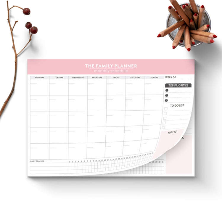 Tear-Off English Notebook Time Management Handbook Student Weekly Planner(ZJ003)