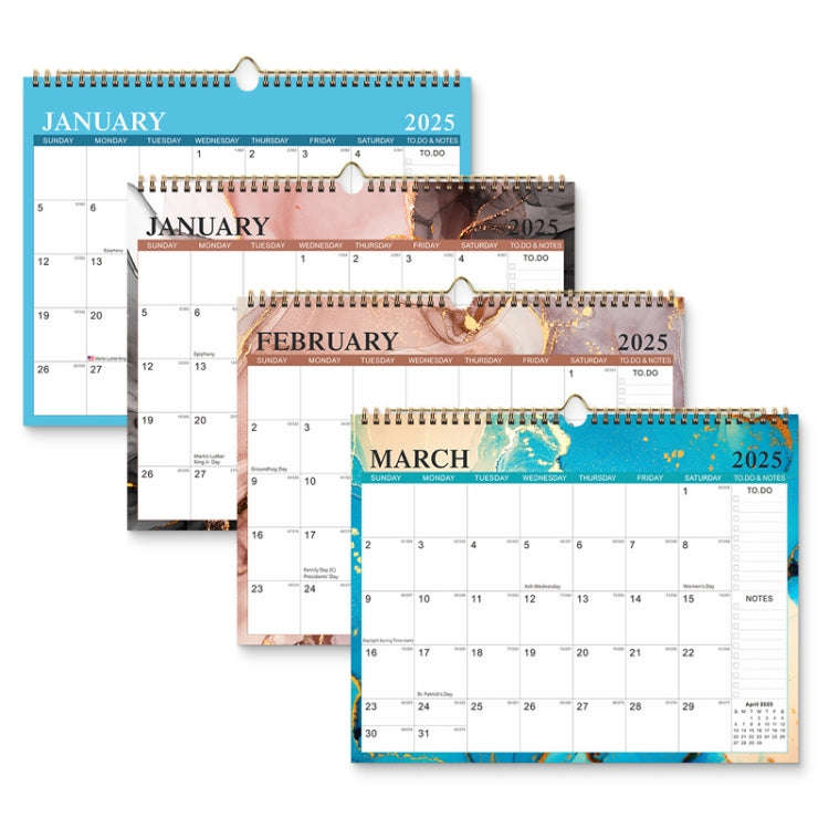 English Wall Calendar 365 Day Countdown Calendar Double Coil Simple Holiday Schedule, Year: Simpl...