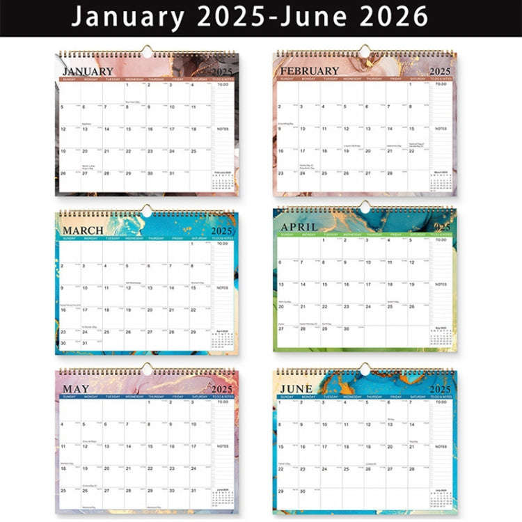 English Wall Calendar 365 Day Countdown Calendar Double Coil Simple Holiday Schedule, Year: Simpl...