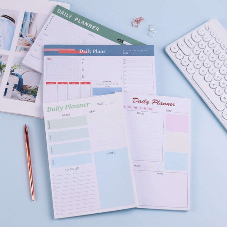 A5 120 Pages Magnetic Day Planner Sticky Note Book Tearable Notebook Management Workbook, Color: ...
