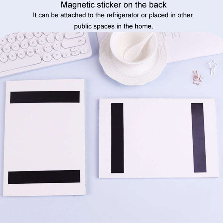 A5 120 Pages Magnetic Day Planner Sticky Note Book Tearable Notebook Management Workbook, Color: ...