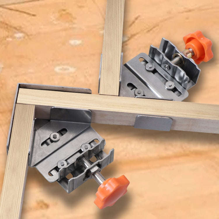 RUITOOL Woodworking Quick Splicing Positioner Stainless Steel Right Angle Fixing Clip, Model: Ope...