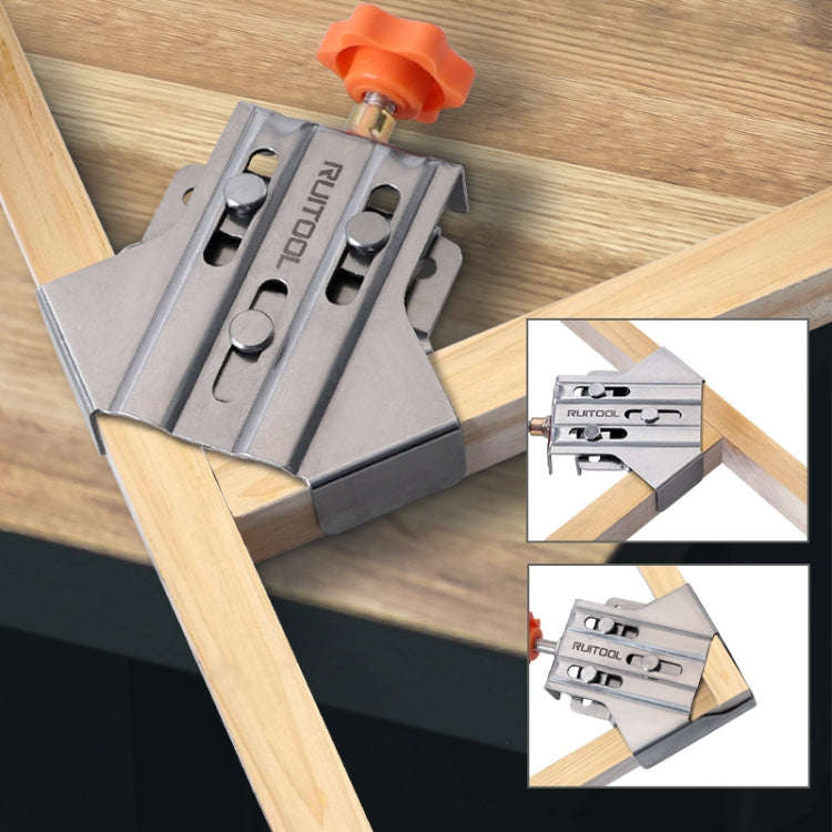 RUITOOL Woodworking Quick Splicing Positioner Stainless Steel Right Angle Fixing Clip, Model: Ope...
