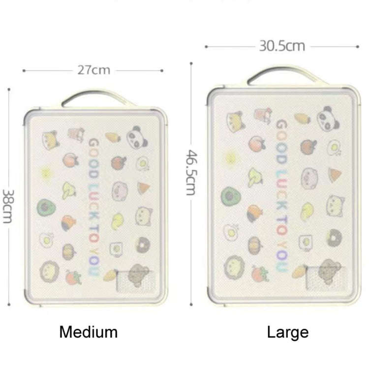 Household Stainless Steel Double Sided Cutting Board Thickened Antibacterial Chopping Board, Mode...