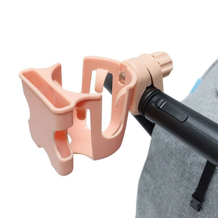 2 In 1 Skeleton Stroller Cell Phone Mug Holder Pushchair Multi-Use Bottle Rack(Pink)