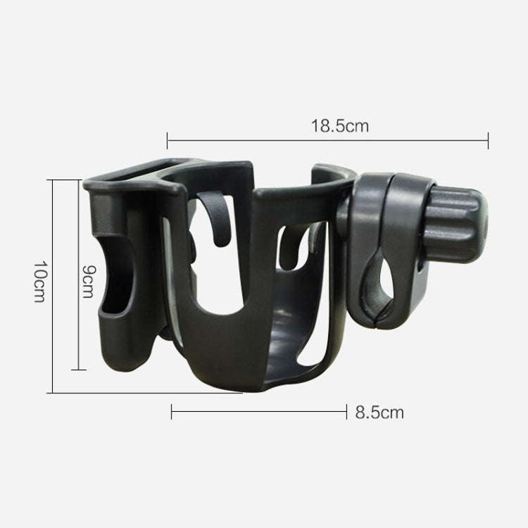 2 In 1 Skeleton Stroller Cell Phone Mug Holder Pushchair Multi-Use Bottle Rack(Pink)