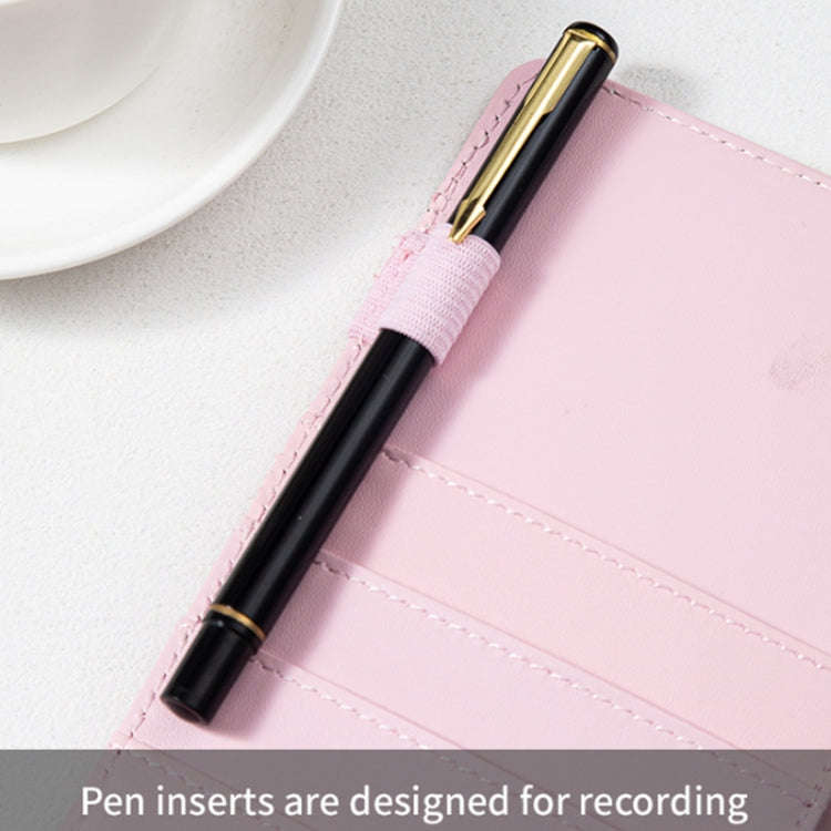 A5 100 Day Savings Challenge Envelope Budget Planner Binder Notebook Handbook, Color: Pattern Black