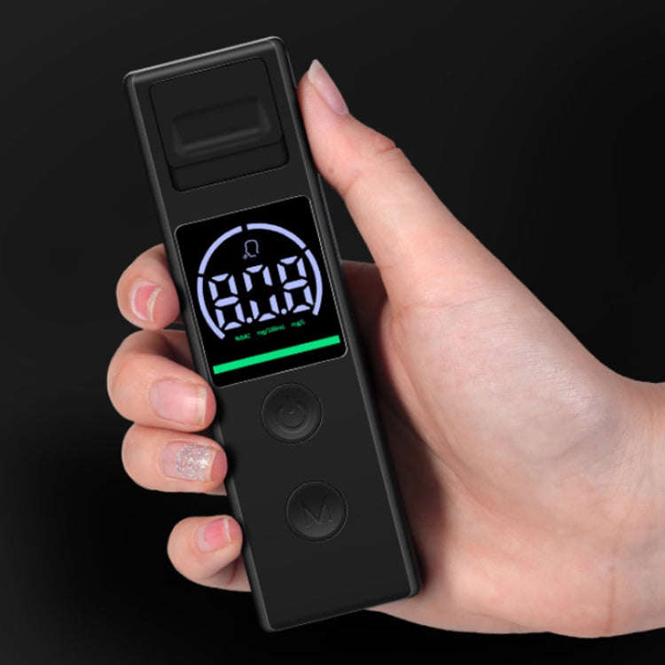 Small Portable Breath Alcohol Tester For Home Car Use(Black)