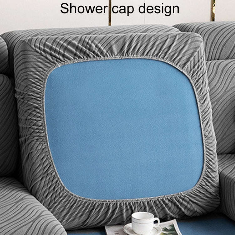 Knitted Lazy All Inclusive Sofa Cover Household Stretch Sofa Covering Cloth, Color: Orange Skirt ...