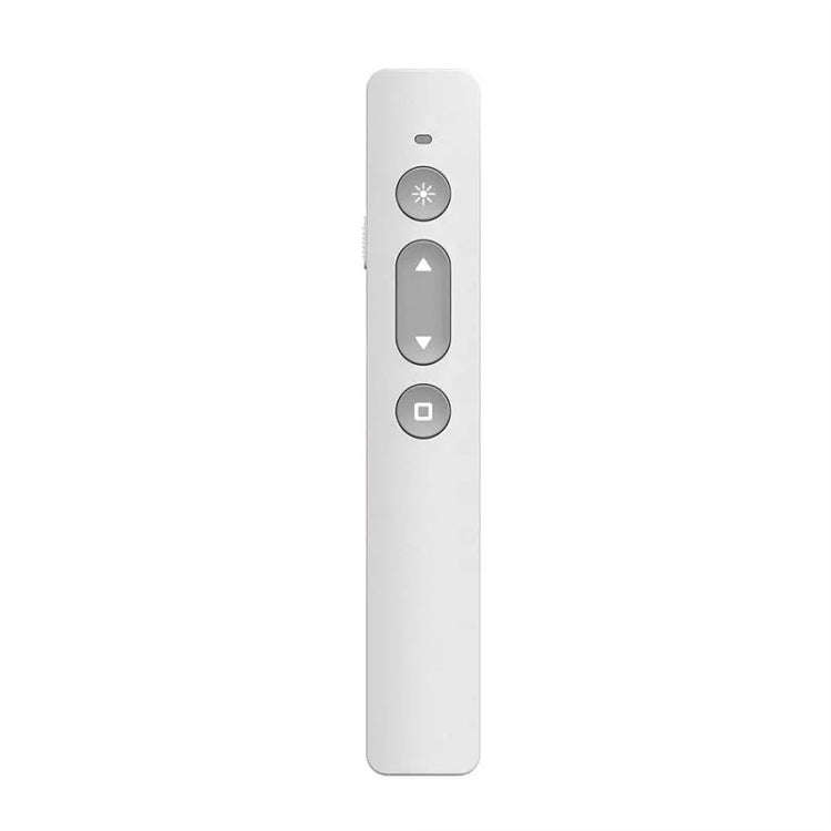 B1 Multimedia Infrared Laser Pointer Teaching Business Wireless PPT Page Turning Pen(White)