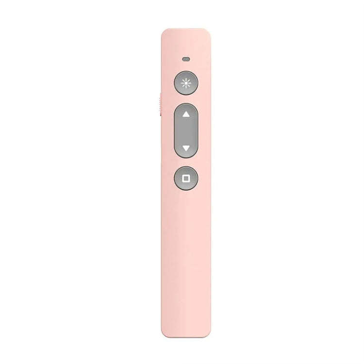 B1 Multimedia Infrared Laser Pointer Teaching Business Wireless PPT Page Turning Pen(Pink)