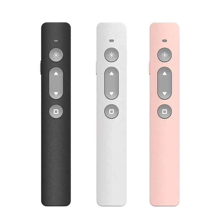B1 Multimedia Infrared Laser Pointer Teaching Business Wireless PPT Page Turning Pen(White)