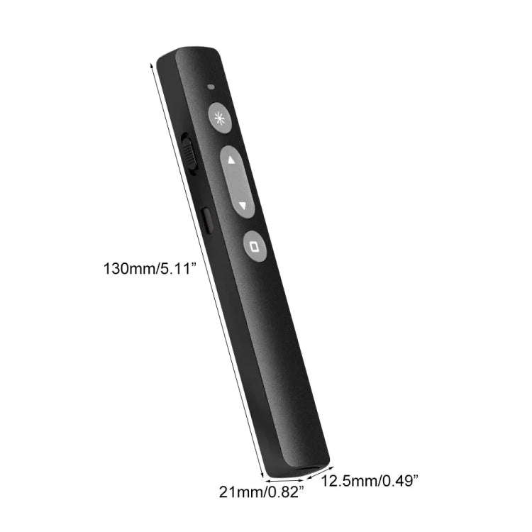 B1 Multimedia Infrared Laser Pointer Teaching Business Wireless PPT Page Turning Pen(White)