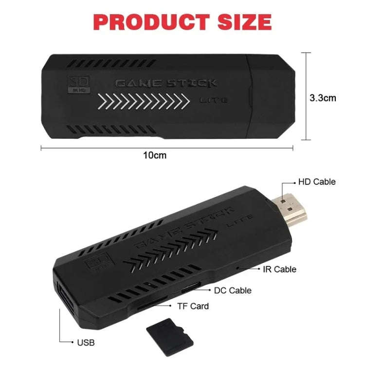 X2 Ultra Video Game Stick Console With 2.4G Double Wireless Controller 256GB
