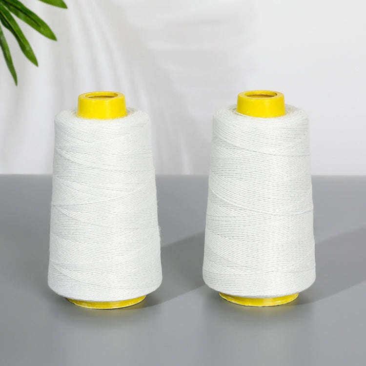 Short Fiber Polyester Rice Bag Sealing Thread Packing Line Cotton Thread For Sewing(White)