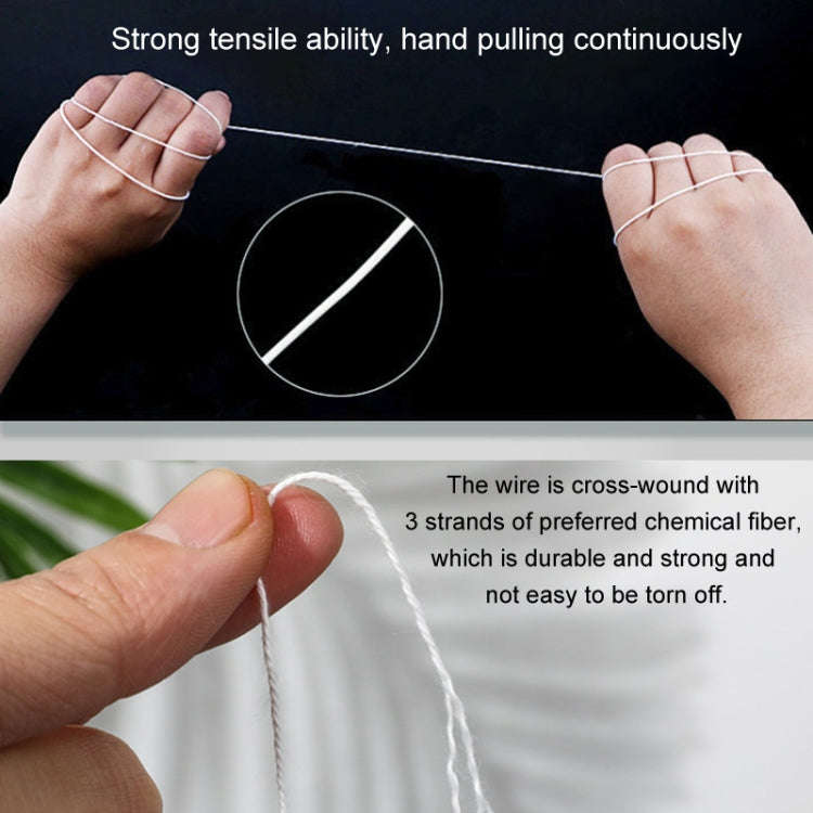Short Fiber Polyester Rice Bag Sealing Thread Packing Line Cotton Thread For Sewing(White)