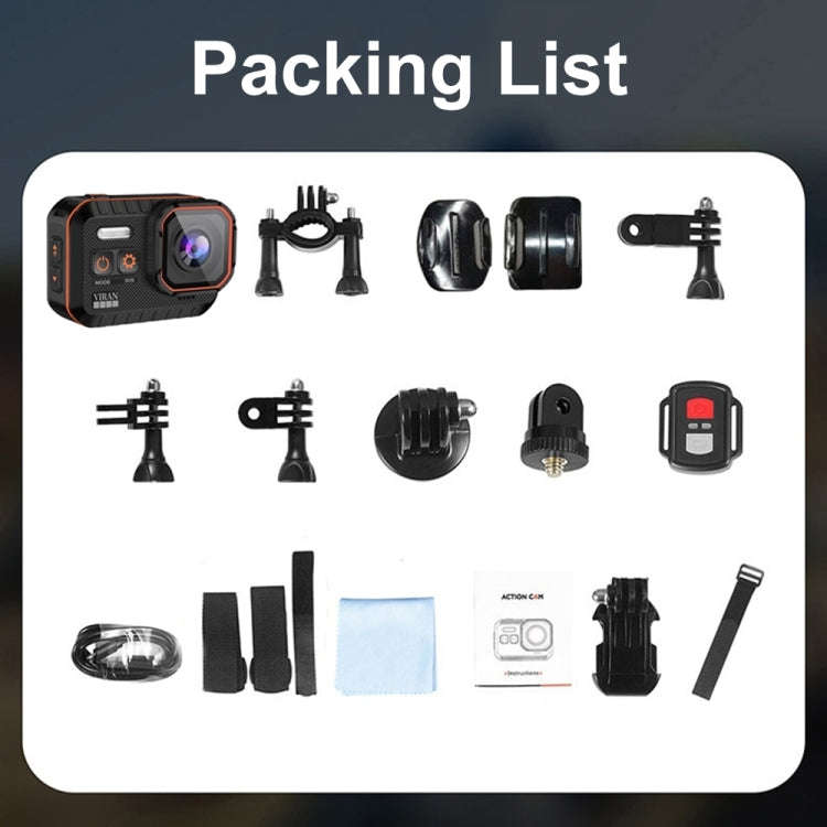 SC002 4K/60FPS IP68 Waterproof WiFi HD Mini Outdoor Sports Diving Camera, Color: Black+128G