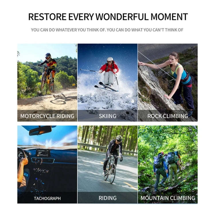 SC002 4K/60FPS IP68 Waterproof WiFi HD Mini Outdoor Sports Diving Camera, Color: Black+32G