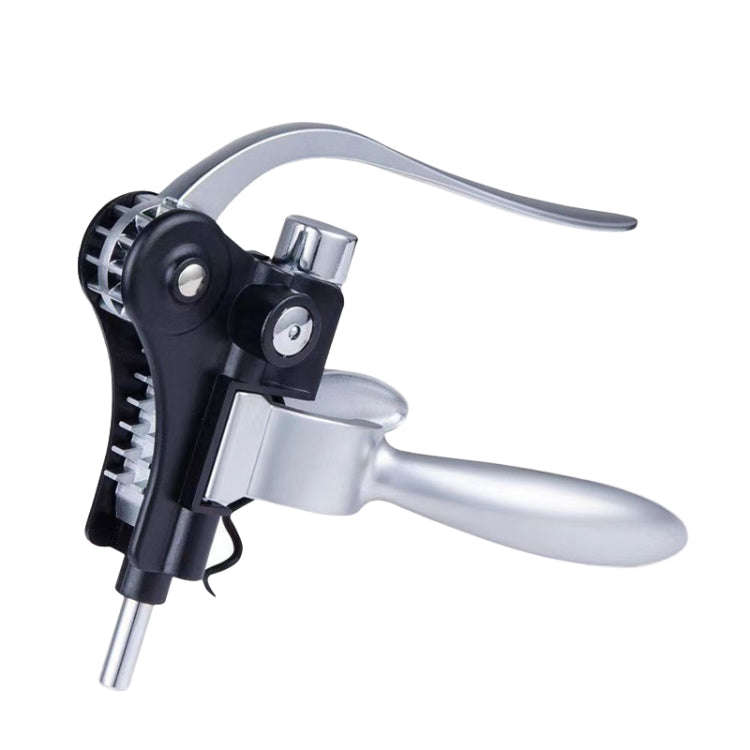 Wine Opener Corkscrew Household Zinc Alloy Manual Bottle Opener, Color: Silver