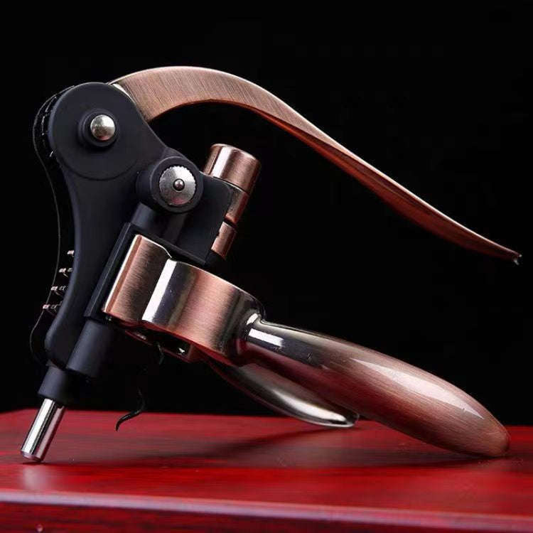 Wine Opener Corkscrew Household Zinc Alloy Manual Bottle Opener, Color: Silver