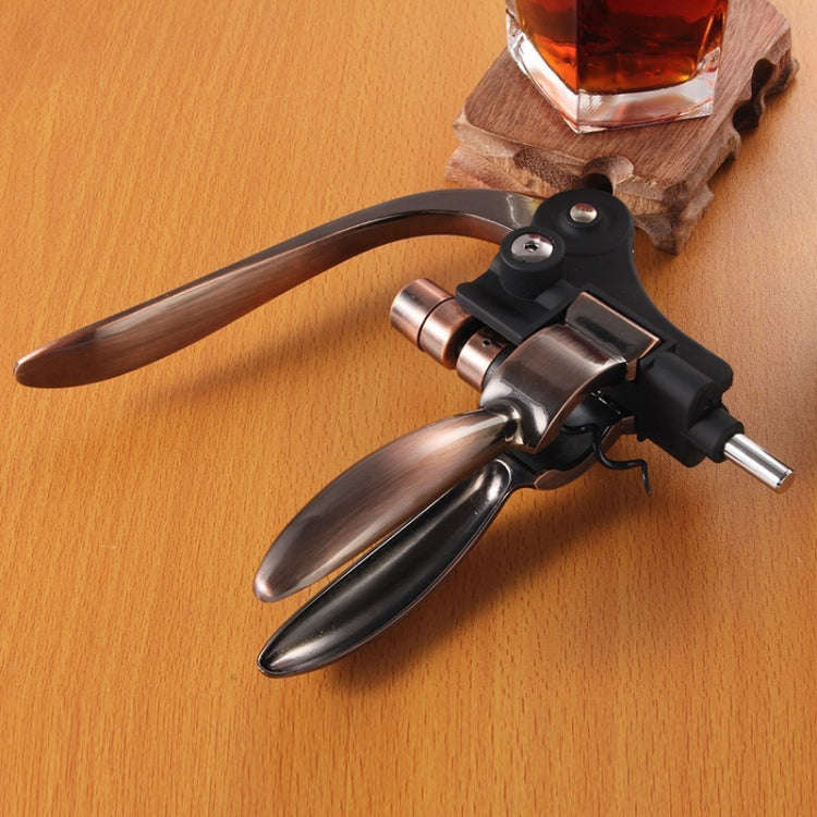 Wine Opener Corkscrew Household Zinc Alloy Manual Bottle Opener, Color: Silver