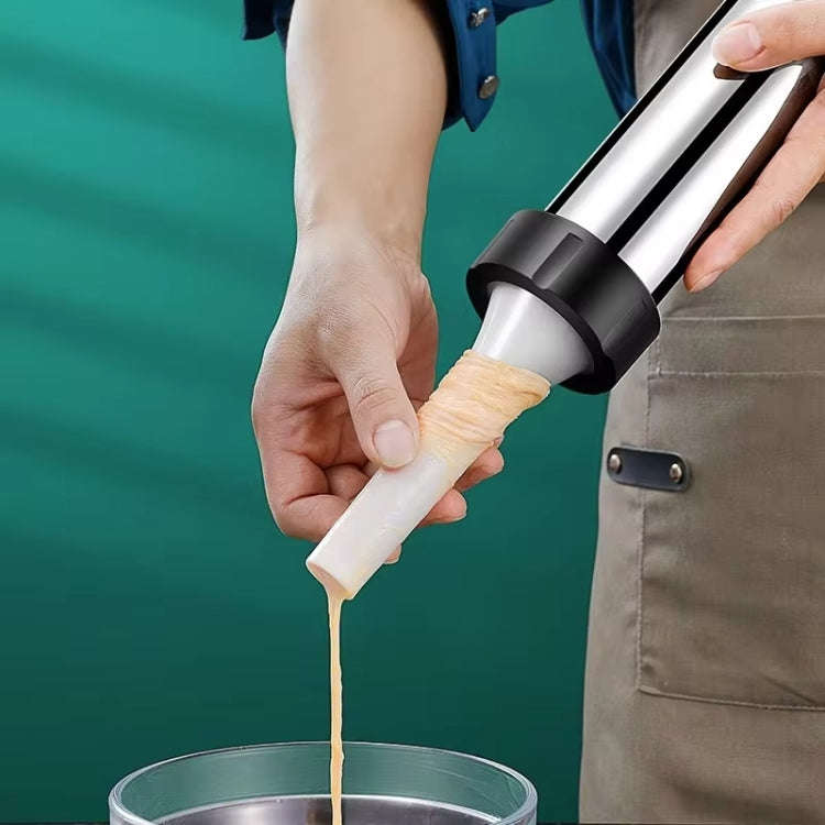 Stainless Steel Sausage Stuffer Tool Hand Operated Meat Sausage Maker With 4pcs Nozzle